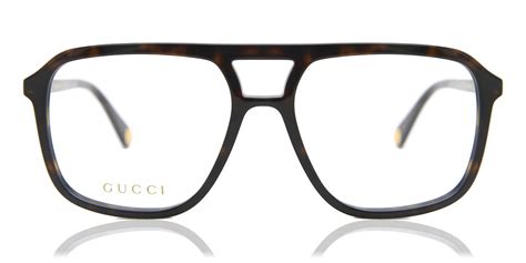 Gucci GG1078O 003 Eyeglasses in Shiny Dark Havana